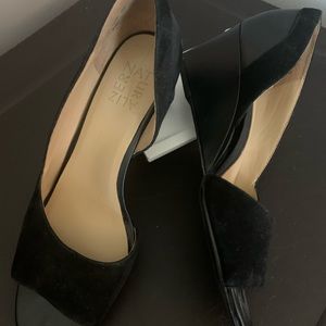 Naturalizer Leather Zula Black Wedge